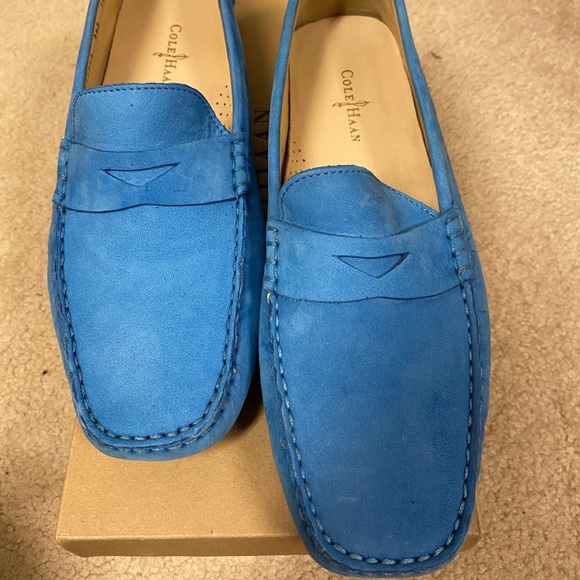 Cole Haan Shoes Cole Haan Blue Suede Loafers Trillby Cole Haan Shoes Cole Haan Blue Suede Loafers Trillby